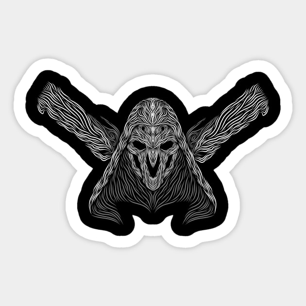 Reaper Tribal Sticker by famousafterdeath